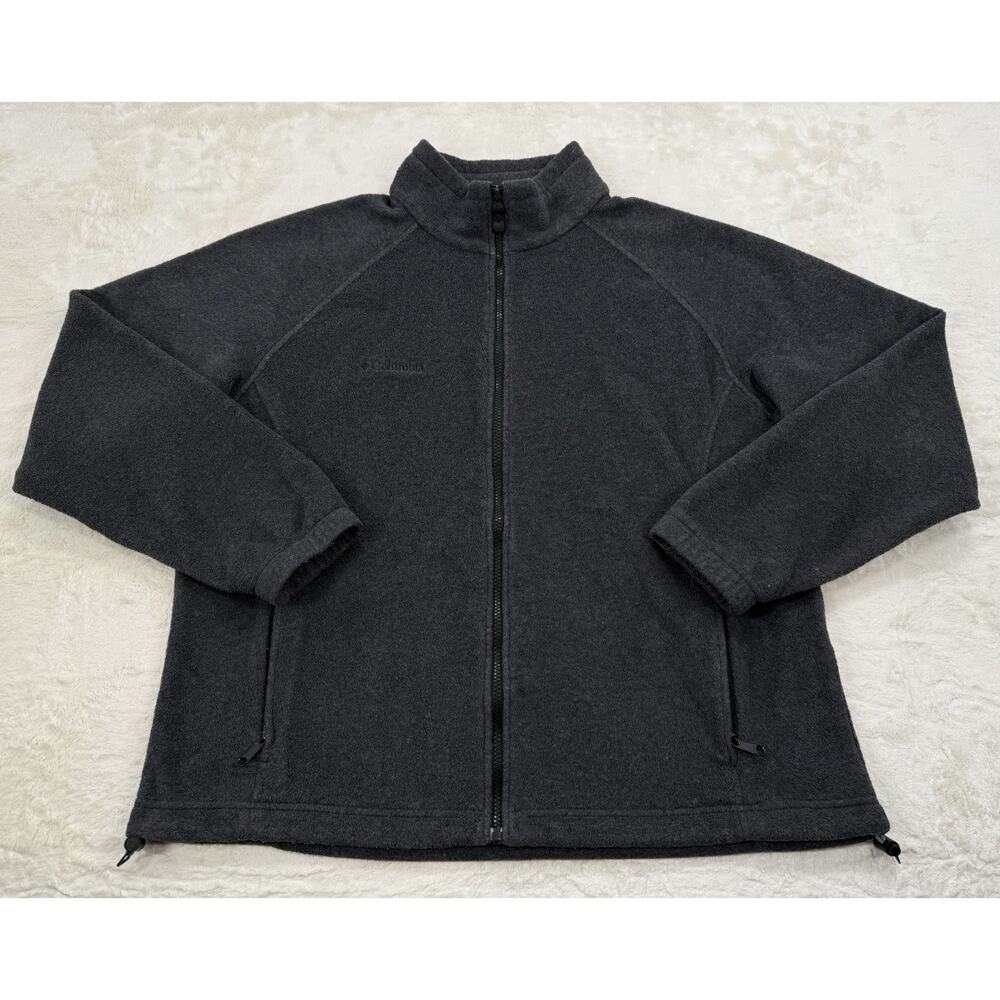 Columbia Sportswear Women's Full Zip Fleece Jacket Mock Neck Sweatshirt Size 1X